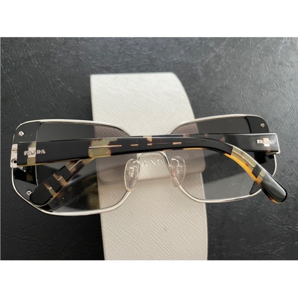 Prada sunglasses, black brown colour, good condition with original case. - Picture 2 of 9